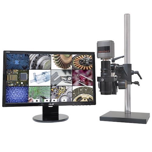 MacroZoom HD Digital Microscope System – 22" LCD Monitor – Ball Bearing Base